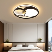 Plafonnier LED moderne et minimaliste, blanc chaud, télécommande/commande vocale Tmall Genie/Home, éclairage de salon à montage en surface