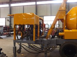 SANQ Mobile niedrigen preis Construction beton pumpe maschine 30m 3/h kapazität <span class=keywords><strong>Concrete</strong></span> mixer pumpe Mixing grit pumpe - Product Image 5