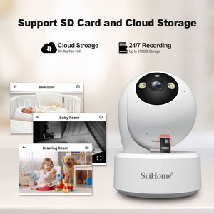 Telecamera di Sicurezza Interna WiFi SriHome Smart Home 8MP HD con Visione Notturna, Rilevamento Pianto Neonato Wireless, PTZ con Un Clic, Chiamata Smart - Product Image 6