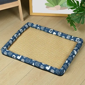 Summer pet cooling bed, <b>cat</b> bed, dog bed, all-season rattan cooling <b>mat</b>, breathable and cooling, washable sleeping product - Product Image 1