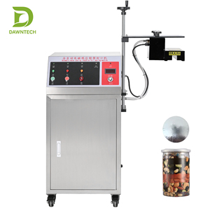 Máquina selladora de aluminio por inducción con refrigeración por agua para botellas y frascos de plástico y vidrio, de sobremesa, continua y automática. - Product Image 2