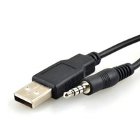 1M USB 2.0 bis 3,5mm Buchse Audio Aux-Buchse Kabelst ecker PVC-Stecker auf Stecker für die Kombination abschirmung des Projektor mikrofon monitors