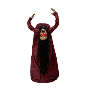 HLC Nuovo Fantasma Femminile a Grandezza Naturale con Vita Spezzata, Attivazione Sonora, Animatronico per Scenari di Halloween, Oggetto di Scena per Casa Stregata - Product Image 6