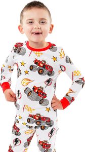 Pijamas de Manga Larga para Niños, Estampado de <span class=keywords><strong>Blaze</strong></span> and the <span class=keywords><strong>Monster</strong></span> Machines, 100% Algodón Suave |   Patrón de Monstertruck |   Lavable a máquina - Product Image 2