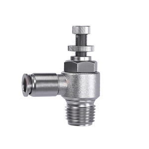 Vanne de régulation pneumatique Wentai en acier inoxydable 304 SA6 8, filetage à connexion rapide unidirectionnel pour limitation de débit - Product Image 1