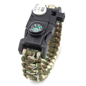 Pulsera de supervivencia para exteriores, linterna LED, Paracord, 20 en 1, EDC - Product Image 6