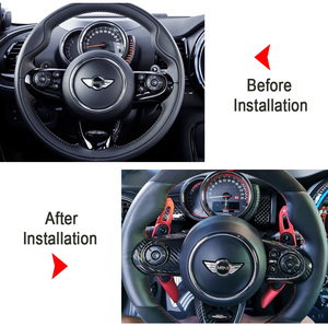 Paleta de cambios para volante de coche, accesorios adhesivos extensores DSG para <span class=keywords><strong>MINI</strong></span> <span class=keywords><strong>MK3</strong></span> F54 F55 F56 F57 F60 <span class=keywords><strong>Cooper</strong></span> S ONE JCW CLUBMAN - Product Image 3
