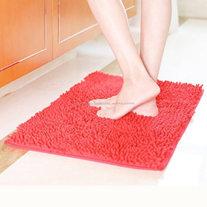 Good Quality Custom Chenille Anti Slip <span class=keywords><strong>Foot</strong></span> Door Mat - Product Image 5