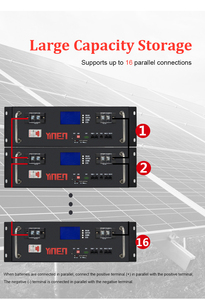 แบตเตอรี่ลิเธียม 48V 100Ah 150Ah 200Ah 300Ah สำหรับระบบสำรองไฟฟ้า - Product Image 5
