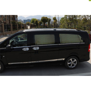 Barres de toit en acier inoxydable pour <span class=keywords><strong>Mercedes</strong></span> Classe V W447 V260 <span class=keywords><strong>Vito</strong></span> - <span class=keywords><strong>Porte</strong></span>-bagages de toit (Noir/Argent) - Product Image 4