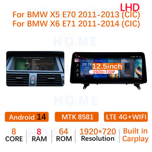 <span class=keywords><strong>Android</strong></span> 14 8.8 "12.5" <span class=keywords><strong>MTK</strong></span> 8581 xe đa phương tiện Player cho BMW X5/X6 loạt E70/E71 2007 2017 không dây Carplay GPS <span class=keywords><strong>Android</strong></span> tự động - Product Image 5
