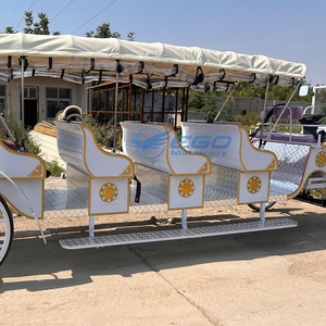 Carroza eléctrica para caballos de turismo, modelo Princesa, color morado, 4 filas, para bodas, venta directa de fábrica - Product Image 2