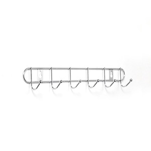 Stainless Steel Wall Mounted Coat Hooks Rectangle 10 Hangers Rust Resistant Minimalist Design For Home Kitchen Bathroom Storage - Product Image 5
