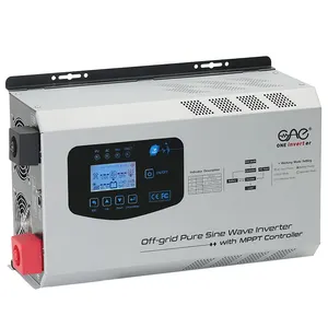 60a mppt max 120v hibrid güneş inverteri ile 12v 24v dc 150v tek fazlı GÜNEŞ PANELI