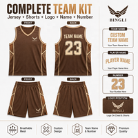 Uniformes de basket-ball marron mocha de qualité supérieure, personnalisés pour les clubs haut de gamme, vêtements d'équipe, style rétro, ensemble maillot et short de basket-ball