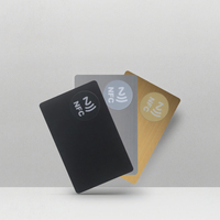 Individuelle Lasergravur Logo Luxus Edelstahl NFC-Chip RFID Wasserdichte Hotel-Mitgliedschafts-Visitenkarten