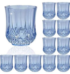 Verres à vin en plastique incassable de 7oz sans BPA de qualité alimentaire à motifs roses et transparents pour la fête de mariage - Product Image 5