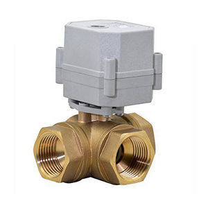 Vanne à boisseau sphérique motorisée en laiton 1/2 pouce, 3 voies, port en L, 24V CR2, 2 fils, à retour automatique, pour le contrôle du débit d'eau - Product Image 5