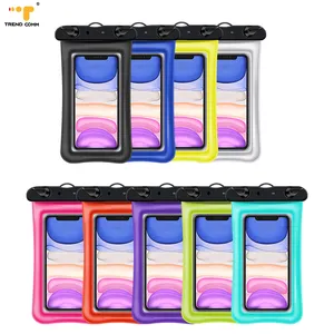 Dropshiping New Custom PVC Customized Waterproof Swim Beach Swimming Sport Mobile Phone Bag For iPhone Samsung Xiaomi Vivo