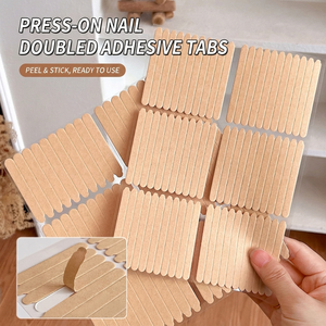 60/66 Piezas de Cinta Adhesiva Transparente de Doble Cara para Uñas Postizas, Soporte de Exhibición, Pegatinas de Pegamento, Barra de Práctica Acrílica, Herramientas para Decoración de Uñas - Product Image 1