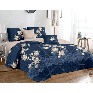 Ensemble de Literie Style Américain, Motif Imprimé, Garnissage Coton, Couette Douce et Jetés de Lit pour Usage Domestique - Product Image 2