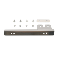 Soporte de montaje de placa de matrícula de galvanoplastia, marco de placa de matrícula de modificación de coche de aluminio, marco de placa de matrícula tipo L de Color