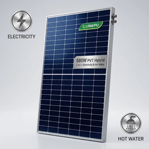 Panneau <span class=keywords><strong>solaire</strong></span> <span class=keywords><strong>hybride</strong></span> PVT 580W 2-en-1, collecteur photovoltaïque thermique pour la production d'électricité et le chauffage de l'eau - Product Image 1