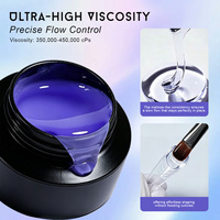 Gel dur sans chaleur pour extension d'ongles, marque privée, sans HEMA, auto-nivelant, acrylique, gel UV, à retirer par trempage, pour fournitures de salon de manucure