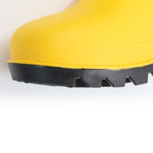 مكافحة زلة ثقب الصيد رخيصة جزمة للرجال سلامة العمل العمل للماء الساخن بيع للجنسين عالية كعب أحذية برقبة عالية مقاومة للمطر من البلاستيك/ بوت مقاوم للمطر من البلاستيك - Product Image 3