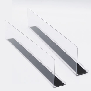 Şeffaf PET Raf Bölücüler Akrilik Raf Düzenleyici Perakende Mağazası Eczane Depo için - Product Image 3