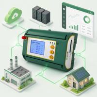 Medidor de Energía Trifásico de Alta Precisión para Riel DIN, Clase 0.5S, Analizador de Calidad de Energía, RS485 Modbus RTU