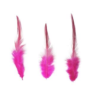 Happy Feather 100PCS Pluma de <span class=keywords><strong>gallo</strong></span> para manualidades, 5-7 pulgadas Plumas de cuello de faisán naturales Pendientes colgantes Atrapasueños Rosa - Product Image 4