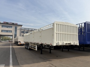 Clôture de semi-remorque de haute qualité pour le transport de marchandises et de bétail, transport d'animaux, transport de bovins, vente de remorque de camion d'<span class=keywords><strong>occasion</strong></span> - Product Image 2