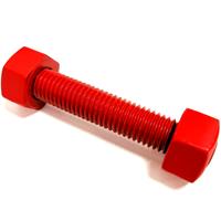 ASTM A193 B7 A194 2H Steel Stud Bolts Nuts WND Brand M24 Imperial Inch ISO Certified Fully Threaded PTFE Finish General Industry