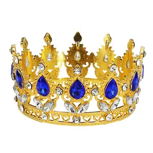 Venta caliente cristal rhinestone corona novia tiara para fiesta mujeres accesorios para el cabello