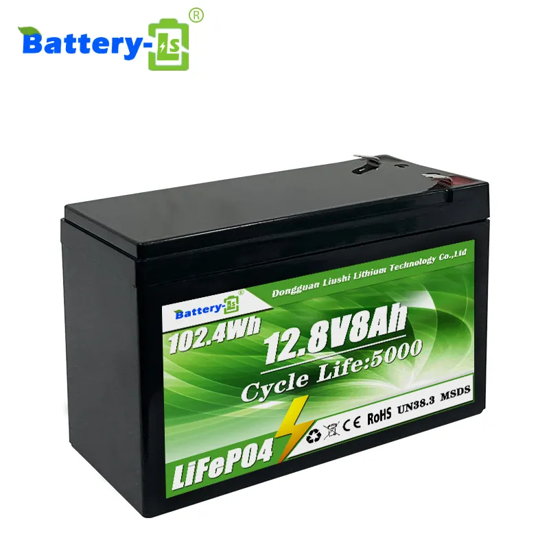 Аккумуляторные литиевые батареи, 12,8 вольт, 12 В, 8 А, литий-железо-фосфатная батарея, свинцово-кислотная Замена для электрических велосипедов