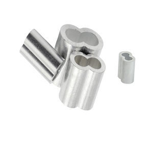 Manchons de compression en cuivre et aluminium sur mesure, trou unique, ovale, <span class=keywords><strong>double</strong></span> trou, forme de 8, pince pour câble métallique pressé, métrique et en pouces - Product Image 2