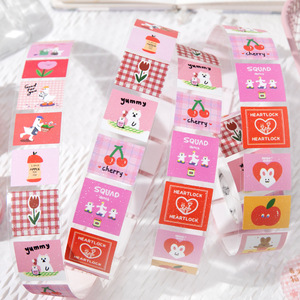 1 rollo de cinta Doodle Meow Cloud Series cinta troquelada Adorables decoraciones DIY para cuadernos hechos a mano pegatinas reutilizables - Product Image 3