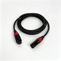 Câble de signal DMX étanche IP65 à 3 broches, cordon XLR blindé 2 conducteurs, conducteur en cuivre, PVC pour connexion d'éclairage de scène