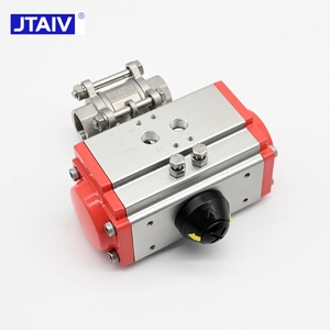 Jtaiv Op Maat Gemaakte Pneumatische Actuator Cf 8M 1000 Wog 2.5 Inch Enkele Dubbele Ss304 Pn16 Dn100 Schroefdraad 3-delige Pneumatische Kogelklep - Product Image 5