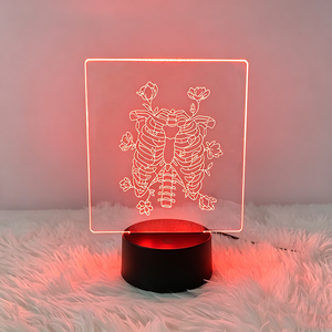 <strong>Change</strong> Color Decorative Night Light LED <strong>Table</strong> Lamp Pattern LED Night Light 3D Lamps Body Parts Lights Room Lamp Decoration - Product Image 6
