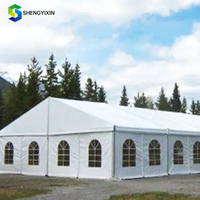 Tente de mariage 20x30m, tente de réception extérieure pour 300-500 invités, structure en aluminium, couverture en PVC transparent, chapiteau pour événements