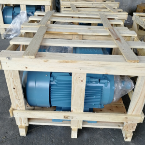 มอเตอร์เหล็กหล่อ M2BAX IE3 5.5kW 18.5KW 37KW 45KW 75KW 4 โพล B3 แบบติดตั้งบนขา  แบบปิดสนิท แรงดันต่ำ - Product Image 1