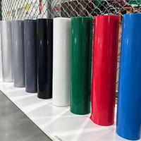 Réparation de toiture et isolation thermique, membrane d'étanchéité autocollante en TPU bleu pour toiture
