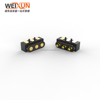 Connecteur à broche à ressort monté sur le côté Pogo Pin 3pin, connecteur de charge de borne à broche de sonde, application de produit électronique intelligente