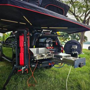 Système de cuisine extérieure 4x4, équipement de survolée, tiroir de cuisine pour voiture, cuisine pour fourgonnette, pick-up 4x4, cuisine tout-terrain, glissière de réfrigérateur - Product Image 3