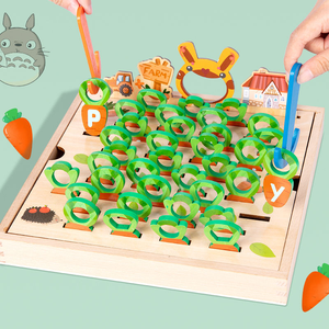 <span class=keywords><strong>Juegos</strong></span> de Madera Montessori para Niños, Juego de Alimentar Conejos con Rábanos, Juguetes Educativos para Niños, Regalos Cognitivos Alfanuméricos para Niños - Product Image 3