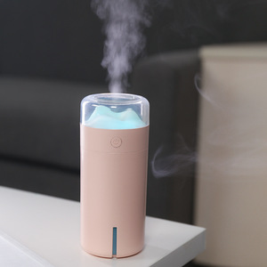 Leadingplus Romantic Mountain LED Light Color Cup USB Desktop <span class=keywords><strong>Mini</strong></span> Cool Mist Humidifier Essential Oil Diffuser - Product Image 4