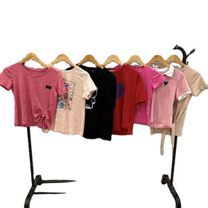 Beacqs Gebruikt Luxe Merk T Shirts Designer Style 2 Hand Ukay Tweedehands Groothandel Kleding Kort Voor Vrouwen - Product Image 1