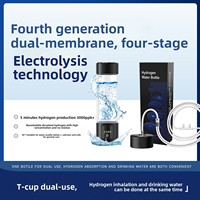 Longevity Taza de agua rica en hidrógeno de alta concentración Pantalla LED Electrólisis PEM alimentada por USB Capacidad de 460ml para